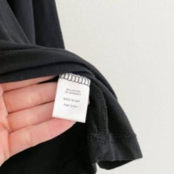 LNA Black Square Neck Jersey Long Sleeve Tee - Picture 5 of 5